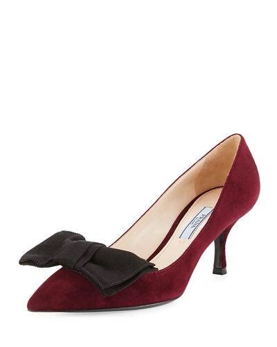 prada suede pointed-toe 65mm bow pump nordstrom|Prada Runway Pointed Toe Pump (Women) .